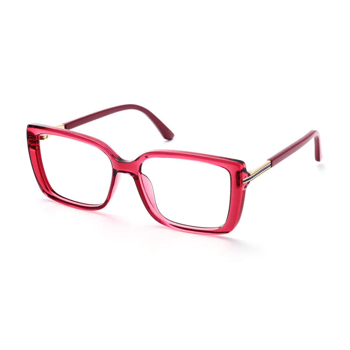 Rectangle Transparent Red