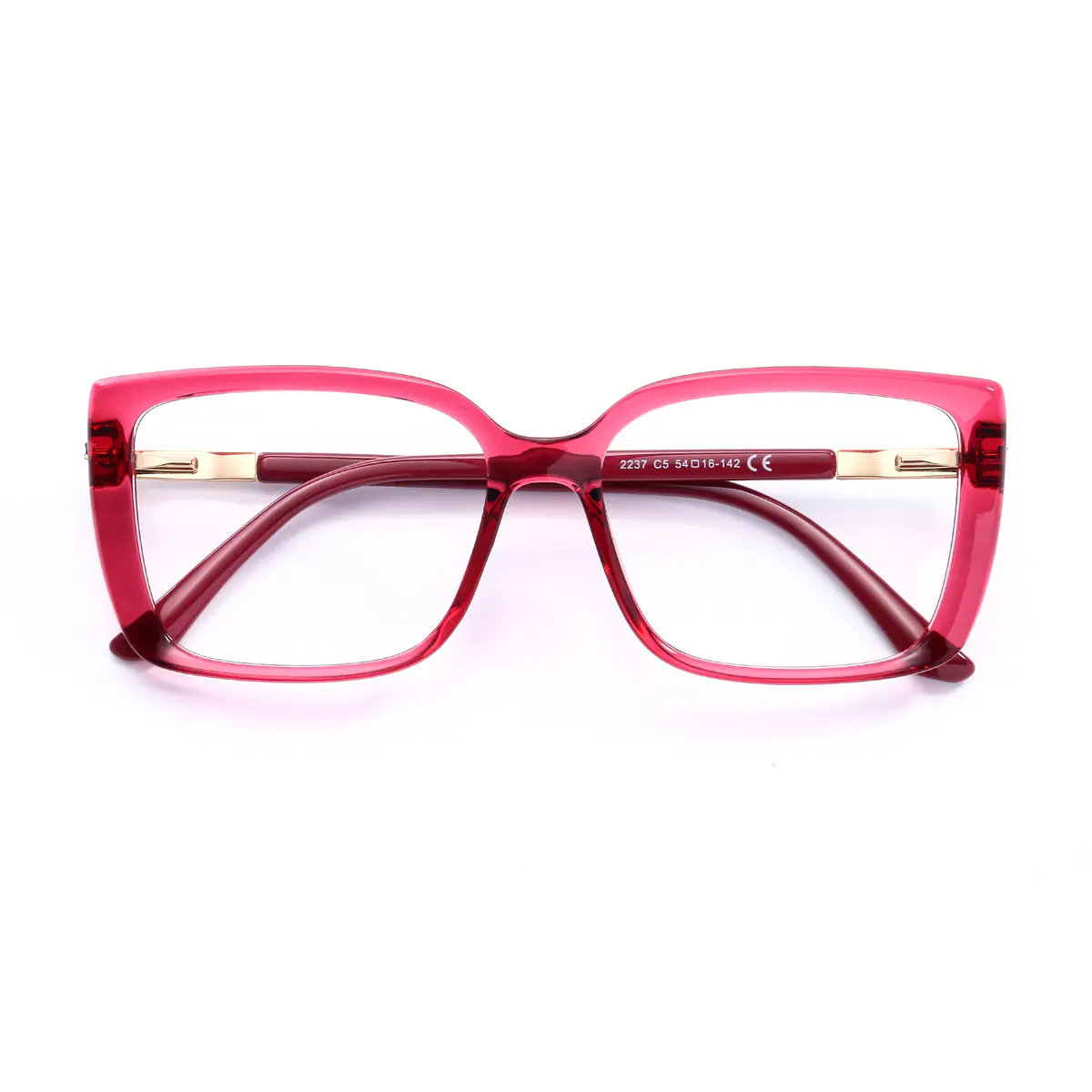 Rectangle Transparent Red