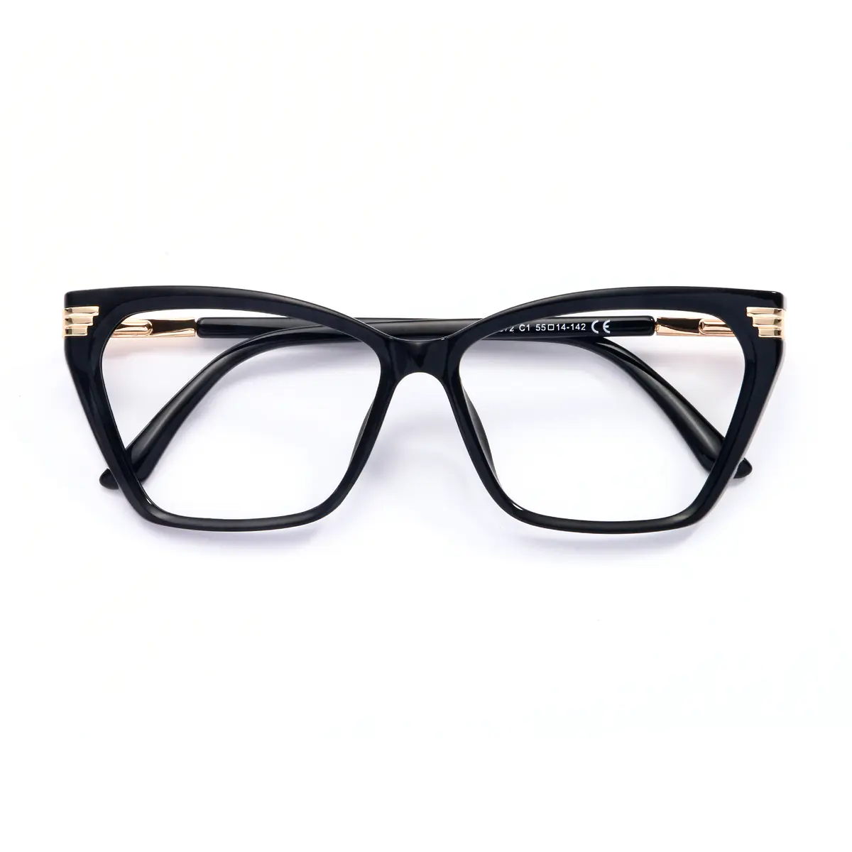 Geometric Black Eyeglasses