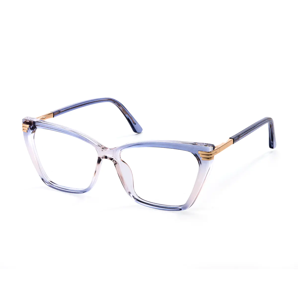 Geometric Transparent Blue