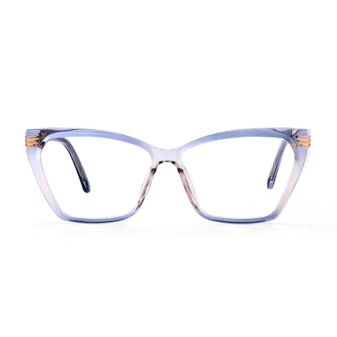 Geometric Transparent Blue