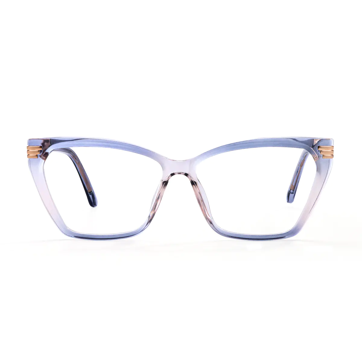 Geometric Transparent Blue