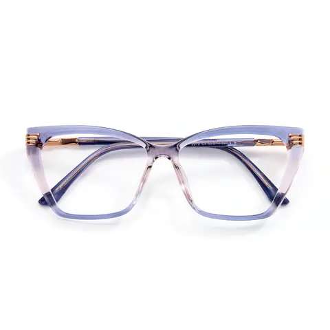 Geometric Transparent Blue