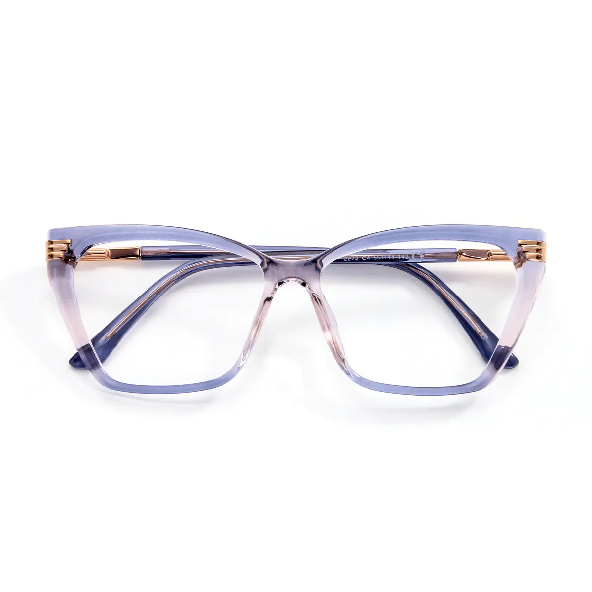 Geometric Transparent Blue