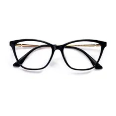 Oval Black Eyeglasses