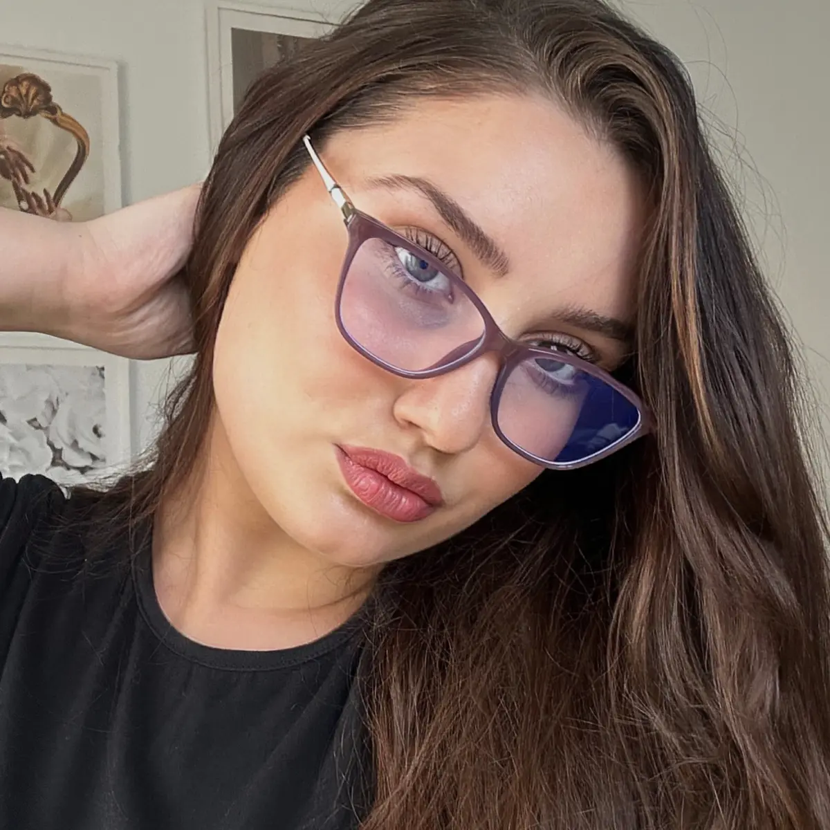 Oval Wine Eyeglasses