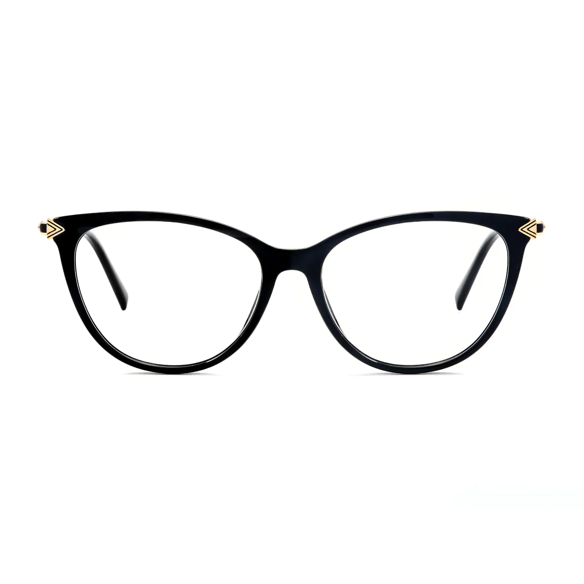 Oval Black Eyeglasses