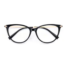 Oval Black Eyeglasses