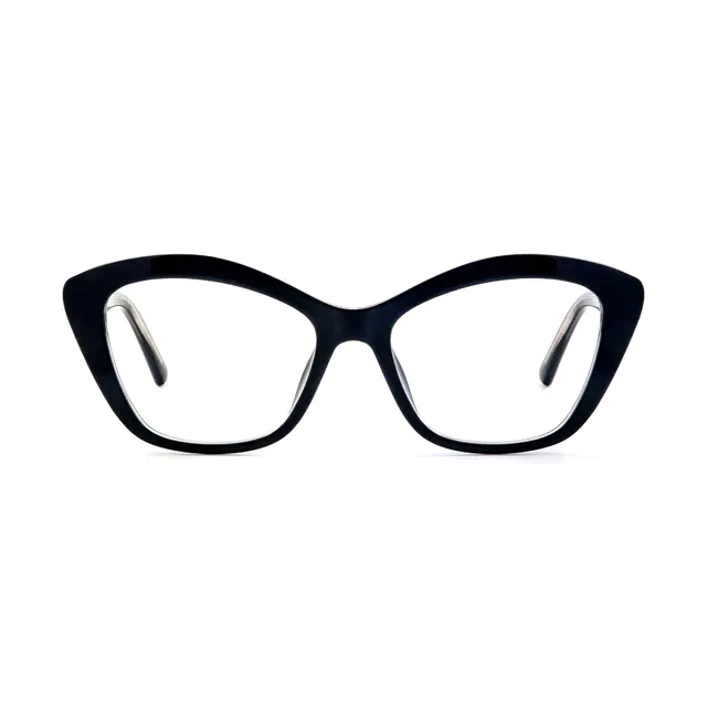 Geometric Black Eyeglasses