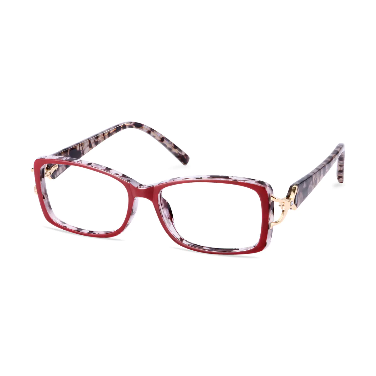 Rectangle Wine Eyeglasses