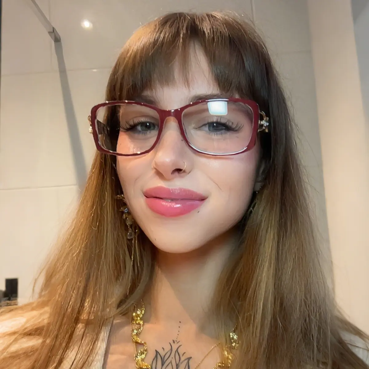 Rectangle Wine Eyeglasses