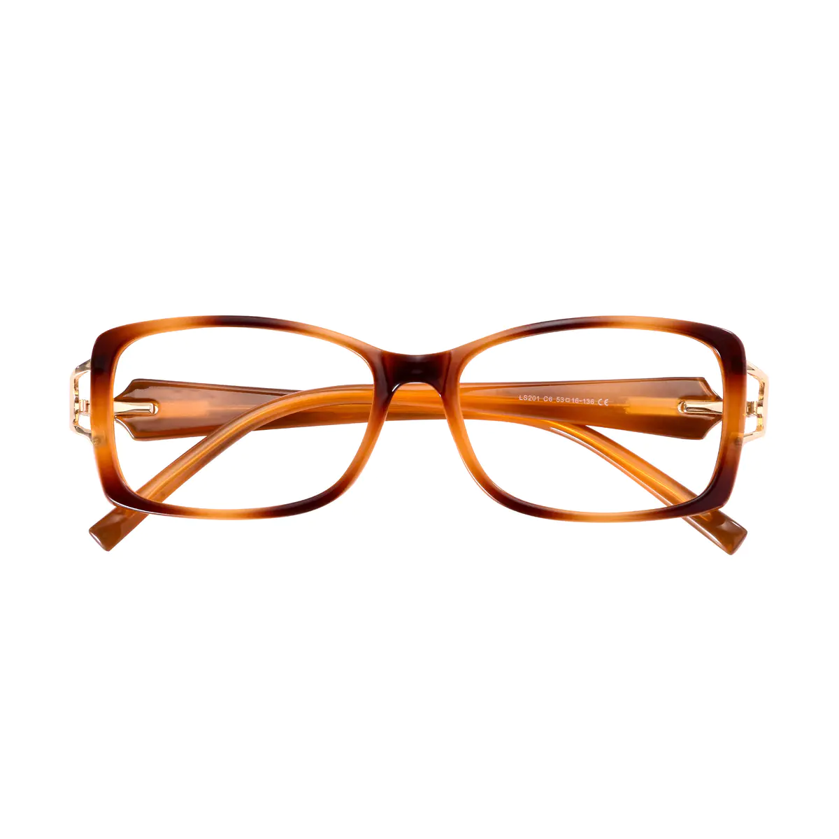 Rectangle Tortoiseshell Eyeglasses