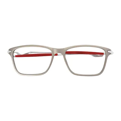 Rectangle Gray/Silver Eyeglasses