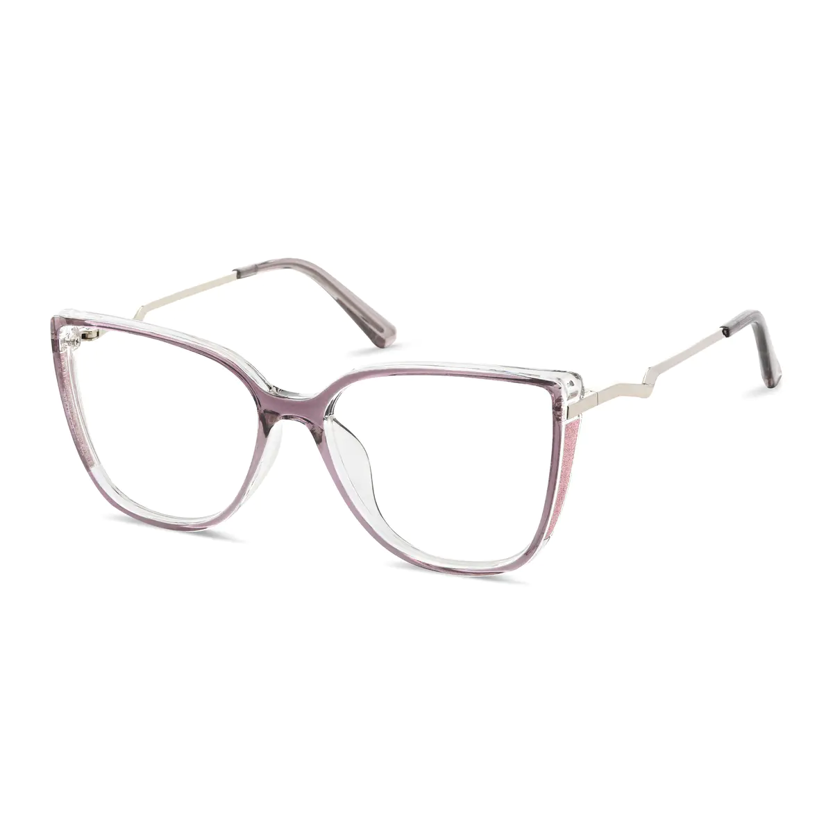 Oval Transparent Purple