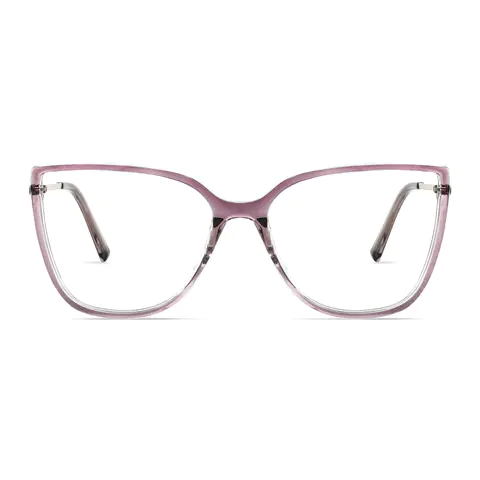 Oval Transparent Purple