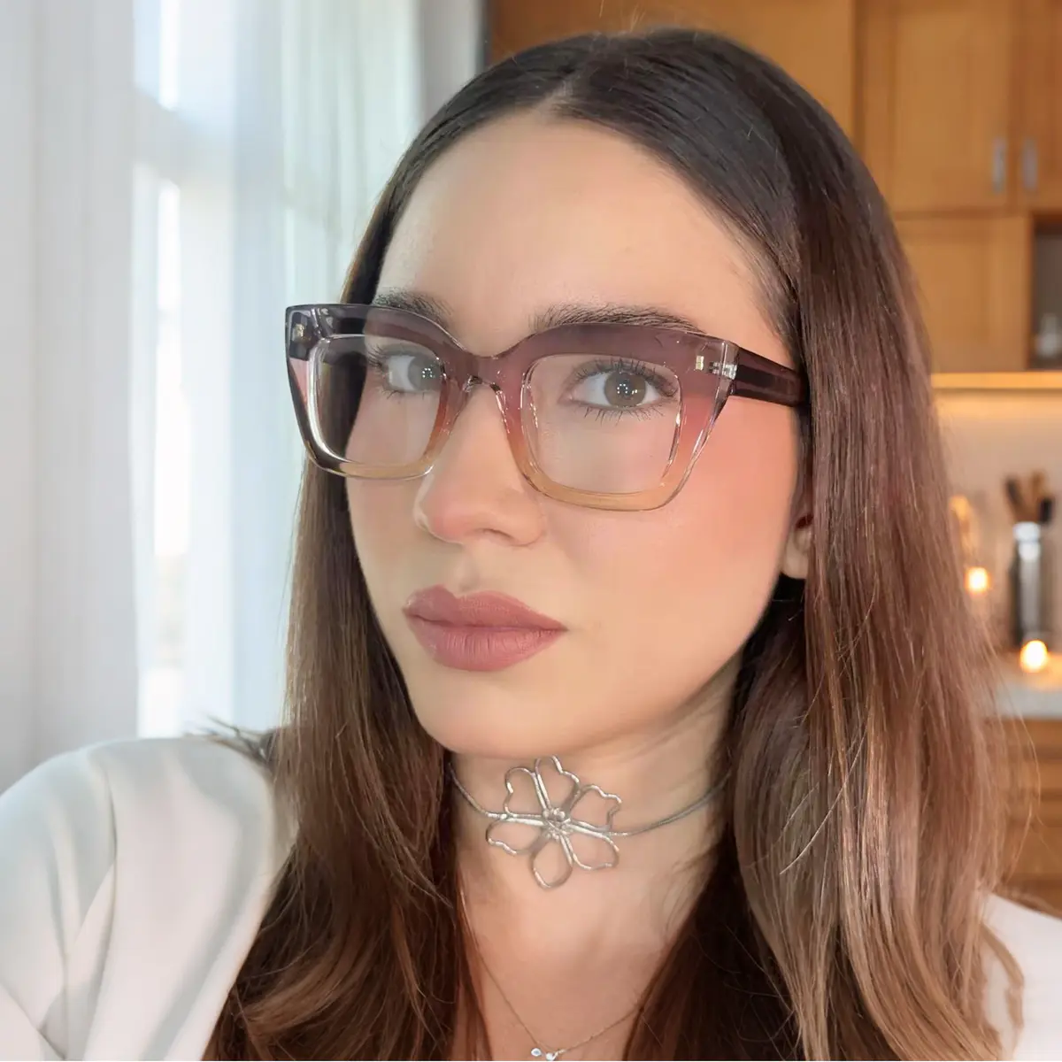 Cat-eye Transparent Gray