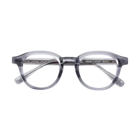 Oval Transparent Gray