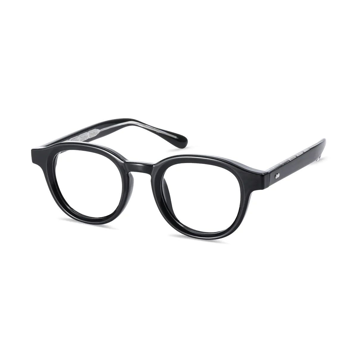 Oval Black Eyeglasses