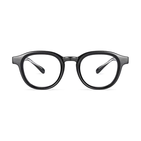 Oval Black Eyeglasses
