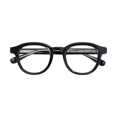 Oval Black Eyeglasses