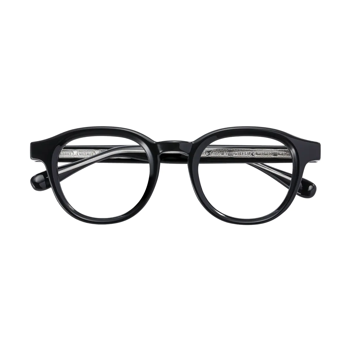 Oval Black Eyeglasses