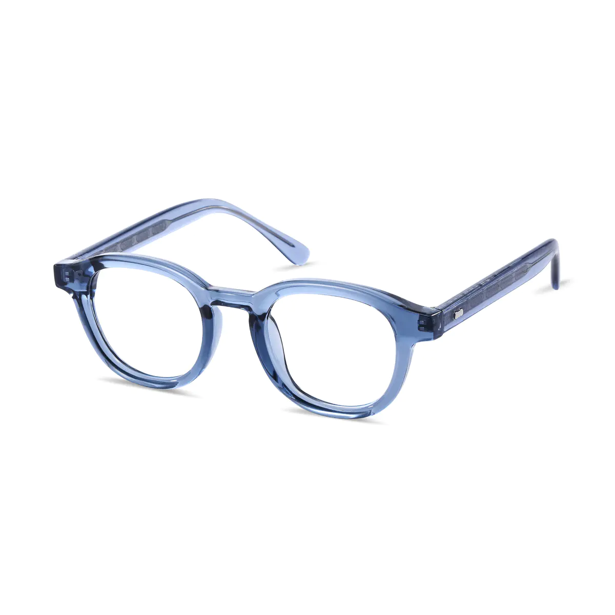 Oval Transparent Blue