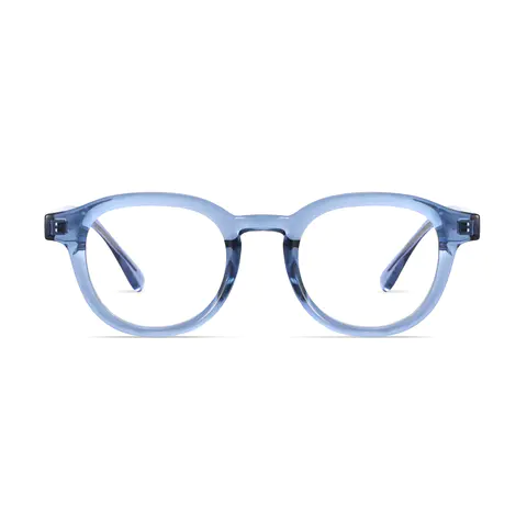 Oval Transparent Blue
