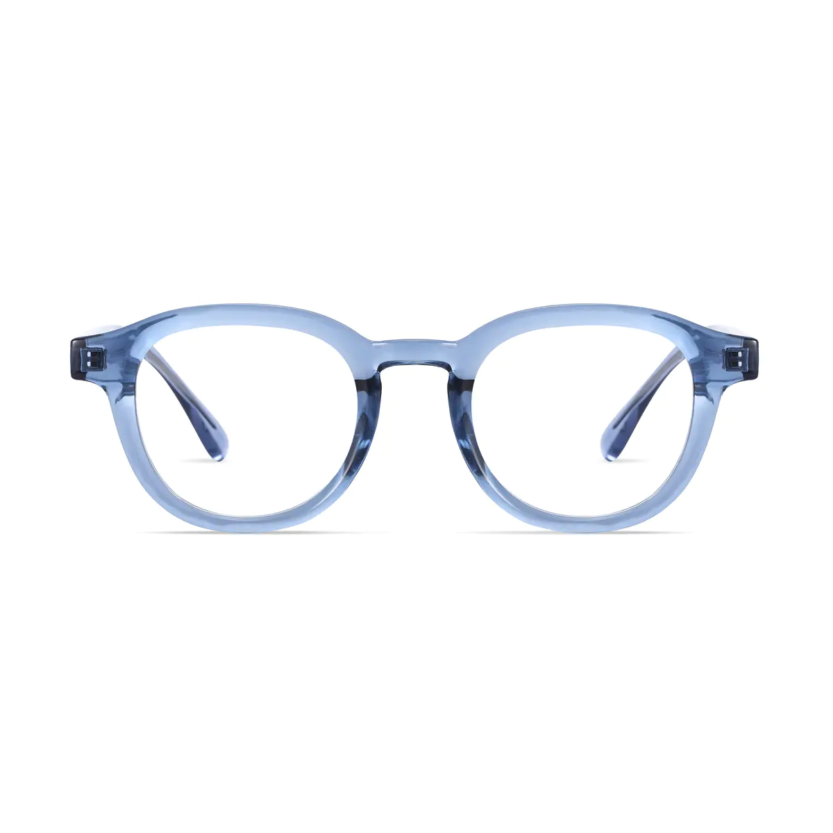 Oval Transparent Blue