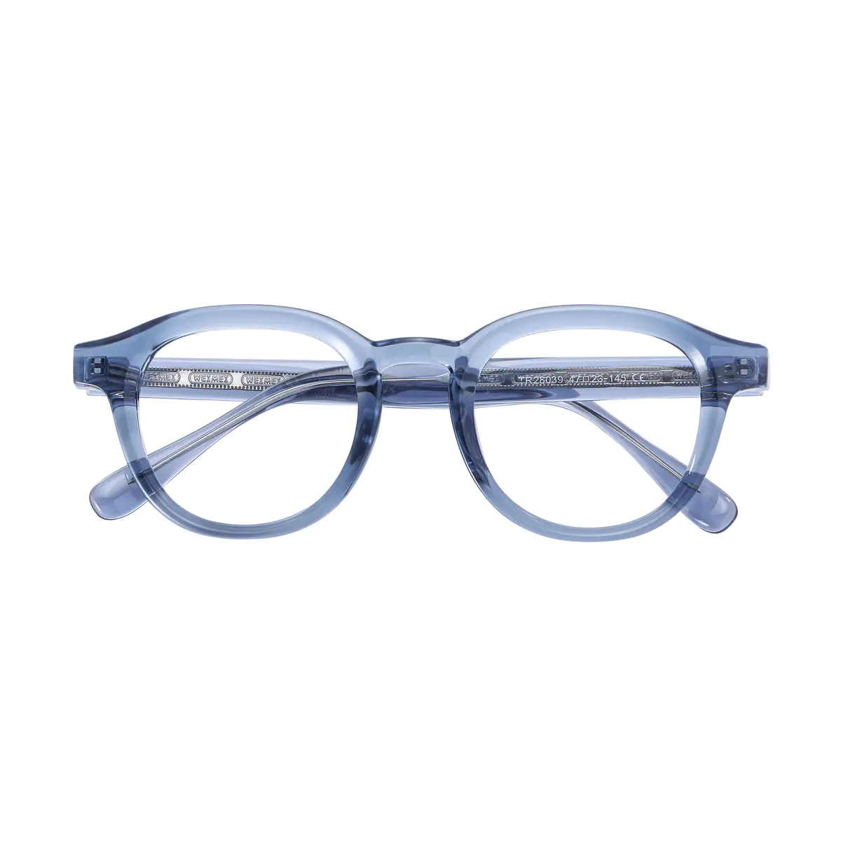 Oval Transparent Blue
