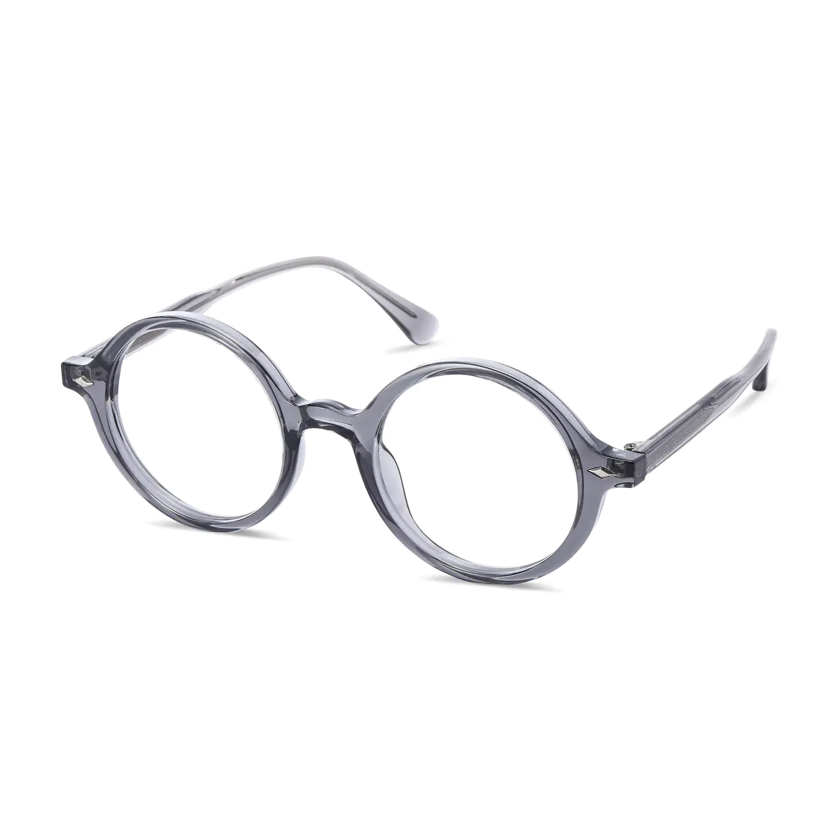 Round Transparent Gray