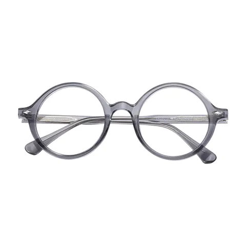 Round Transparent Gray