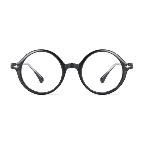 Round Black Eyeglasses