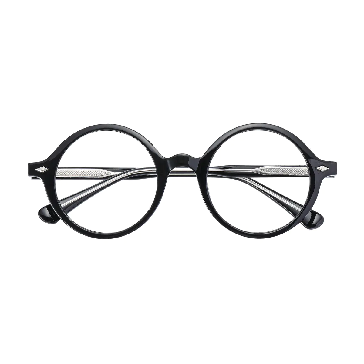Round Black Eyeglasses