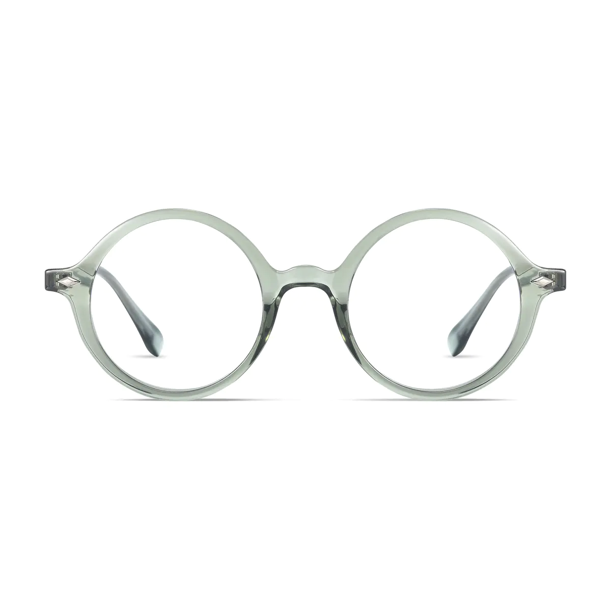 Round Transparent Green