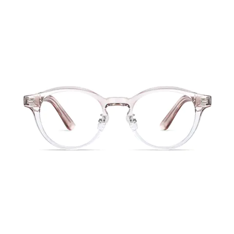 Oval Pink/Gold Eyeglasses