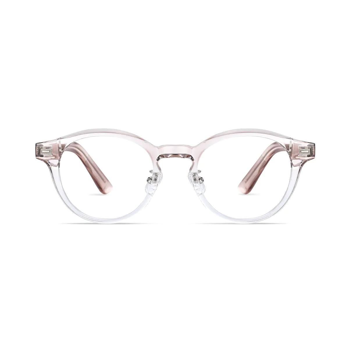 Oval Pink/Gold Eyeglasses
