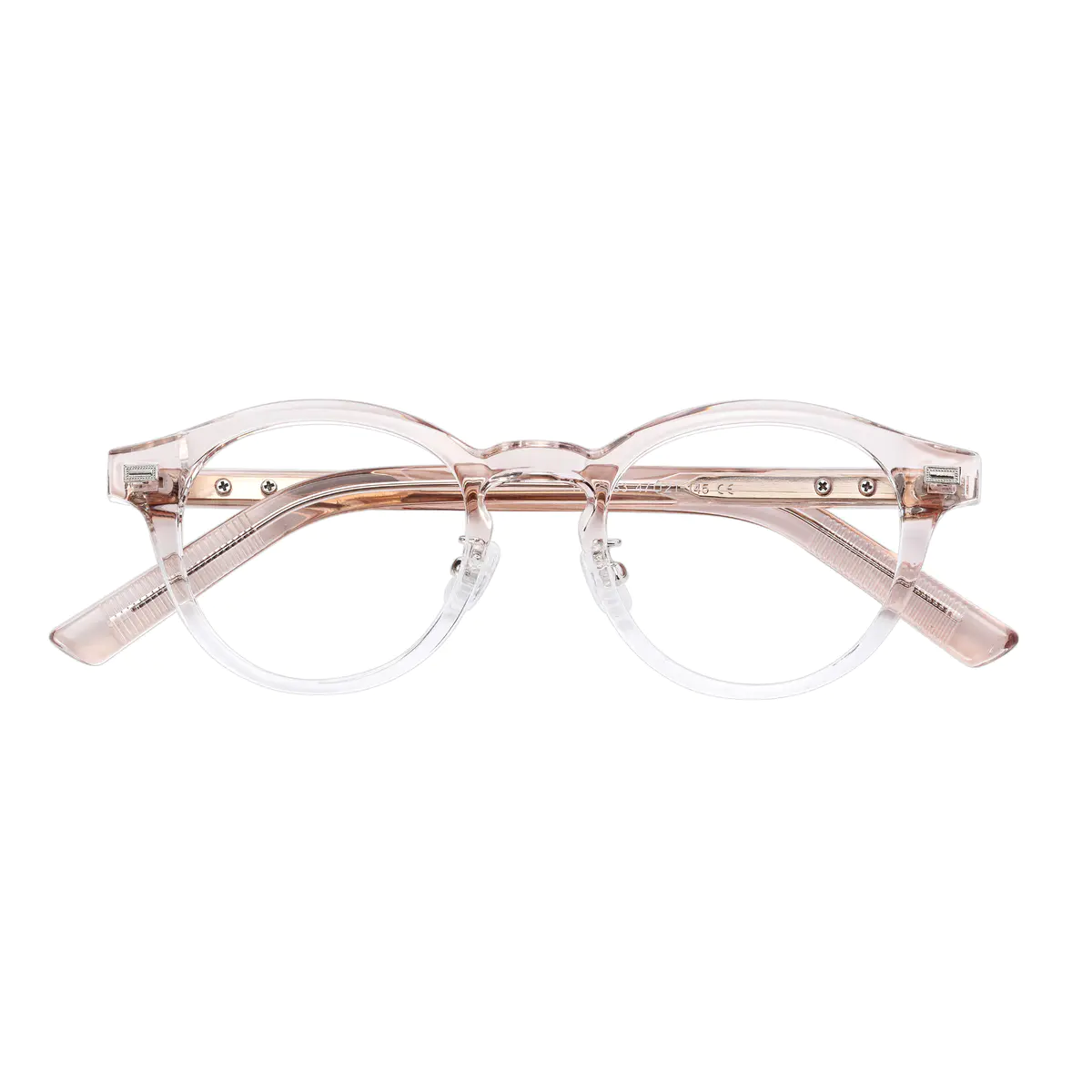 Oval Pink/Gold Eyeglasses
