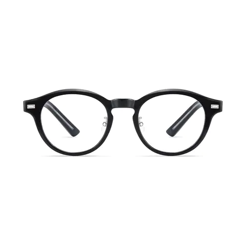 Oval Black Eyeglasses