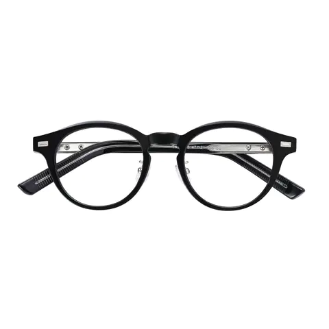 Oval Black Eyeglasses