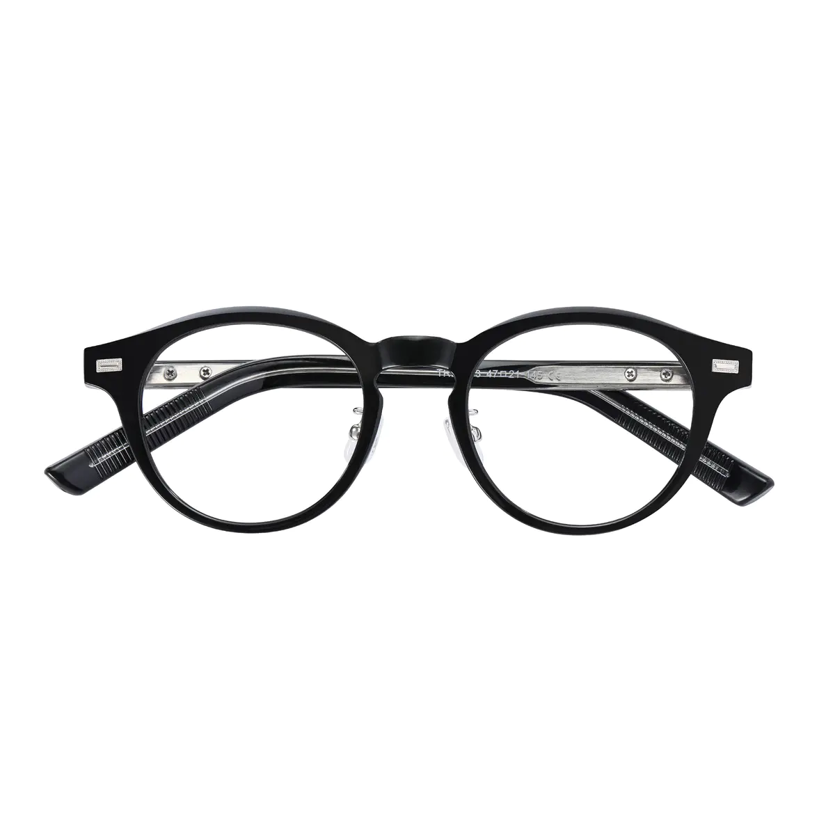 Oval Black Eyeglasses