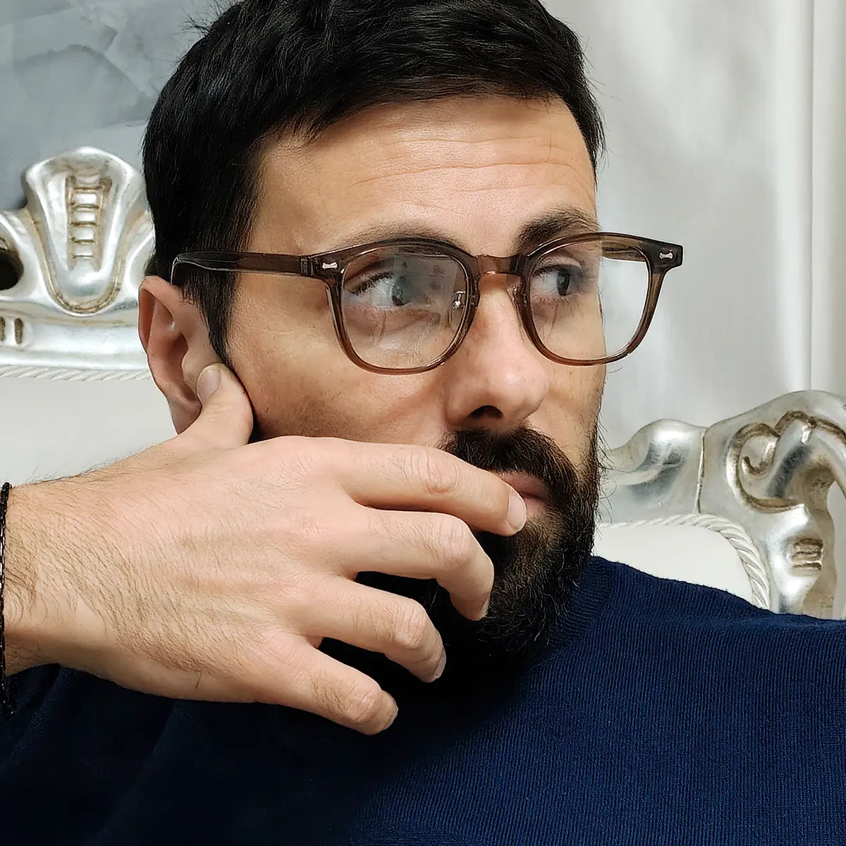 Square Transparent Amber