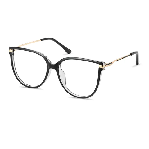 Oval Black Eyeglasses