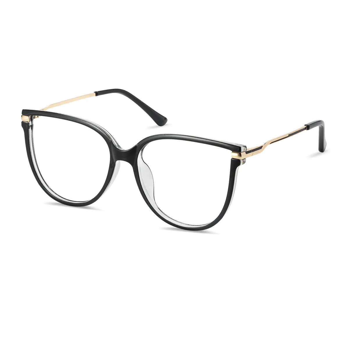 Oval Black Eyeglasses