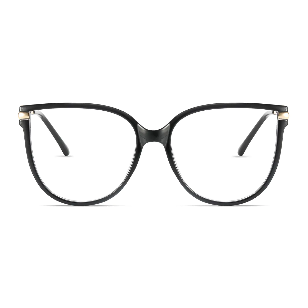 Oval Black Eyeglasses