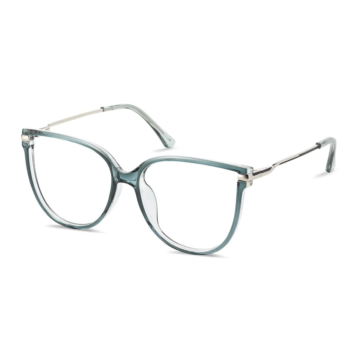 Oval Transparent Blue