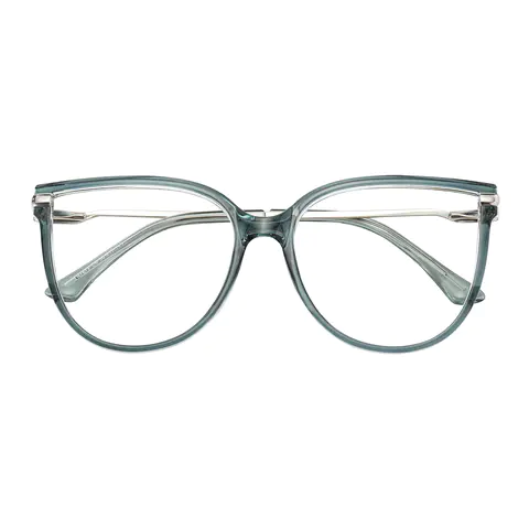 Oval Transparent Blue