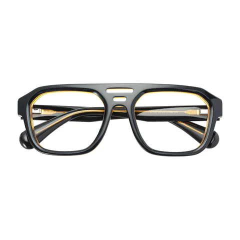 Square Black Eyeglasses