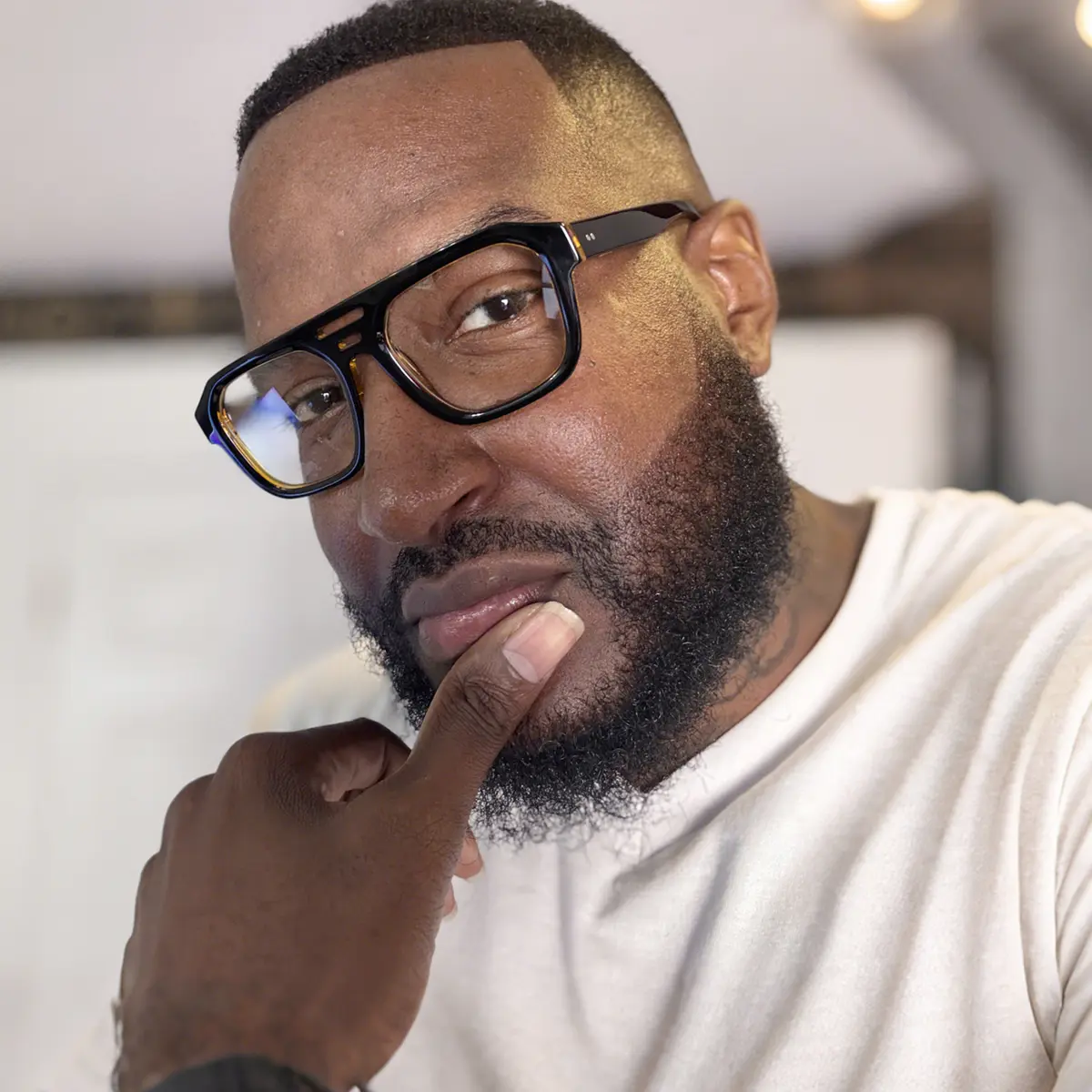 Square Black Eyeglasses