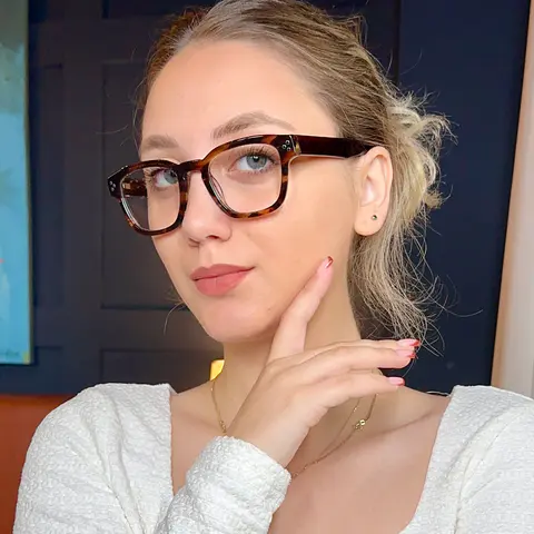 Square Tortoiseshell Eyeglasses