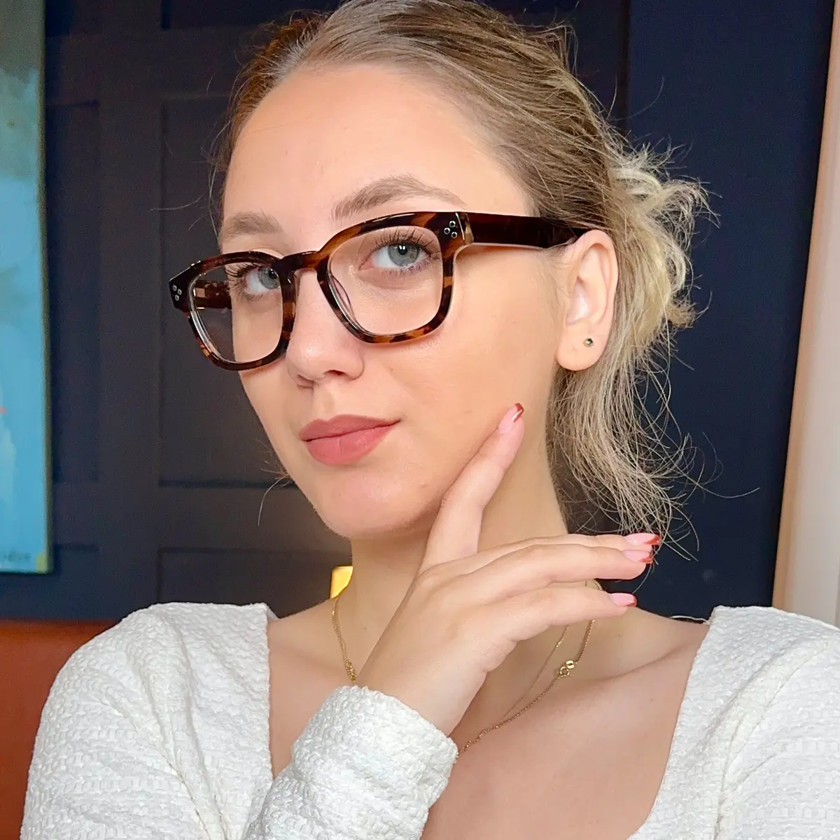 Square Tortoiseshell Eyeglasses